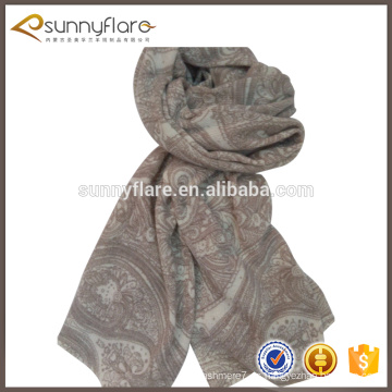 bufanda hecha punto de la impresión de la cachemira de la moda